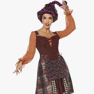 Hocus Pocus Mary Sanderson costume 2X with wig